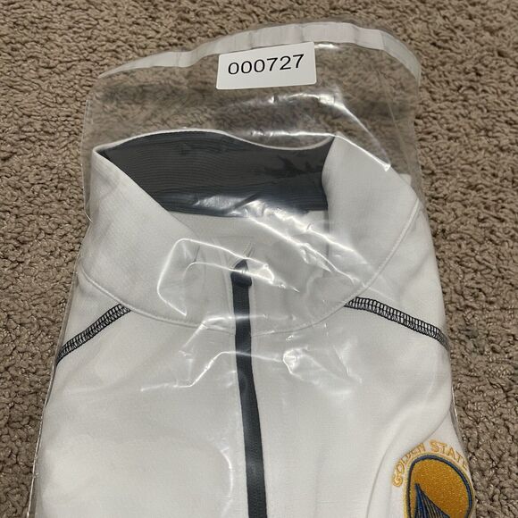 Golden State Warriors Sweatshirt Large White Columbia Omni-Wick Shotgun Pocket - Picture 13 of 13